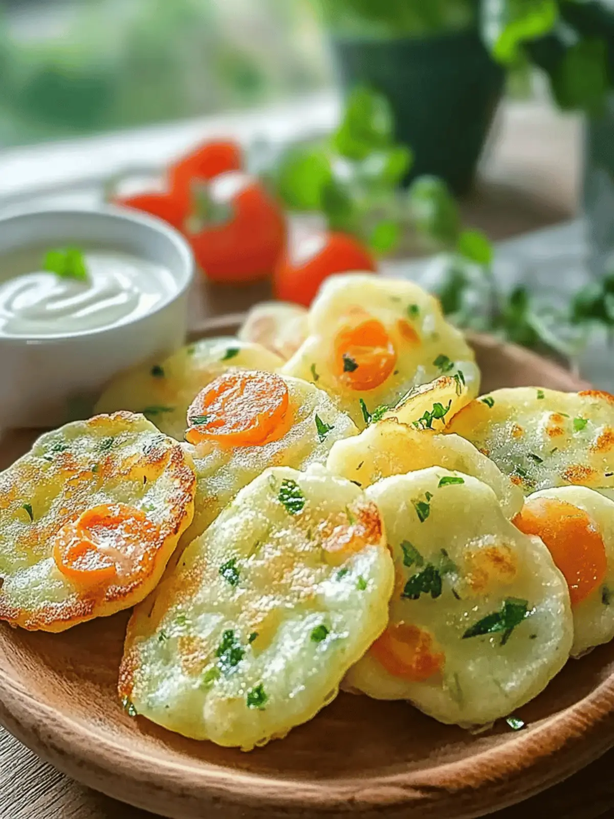 Gemüseschmarrn mit Kräuterdip