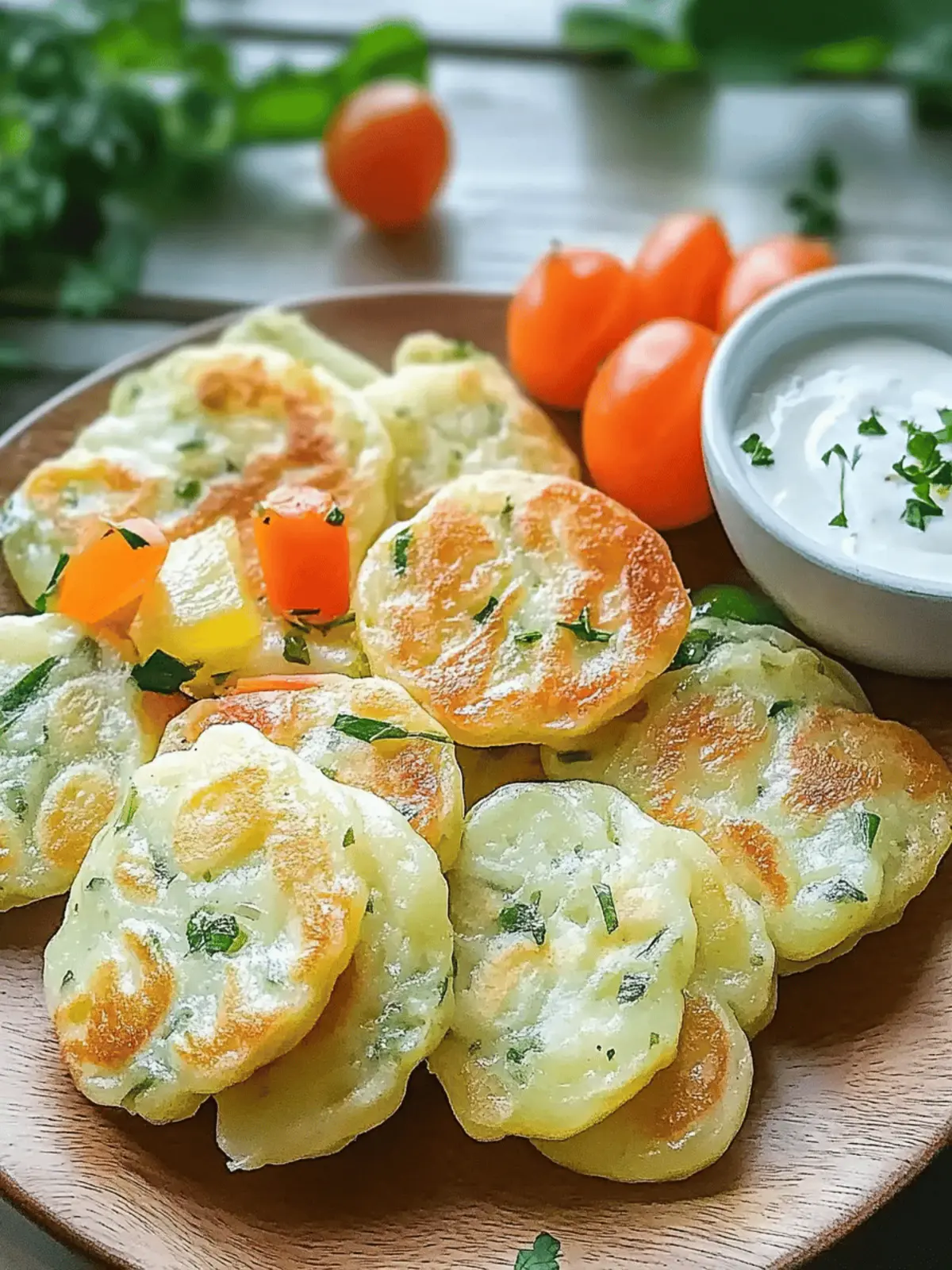 Gemüseschmarrn mit Kräuterdip