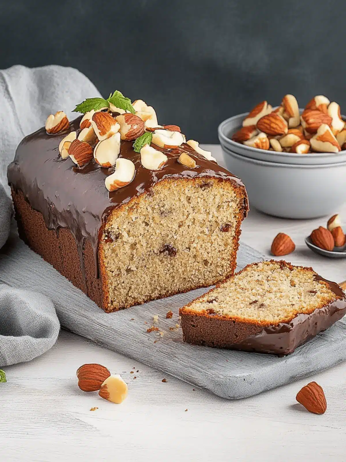 Vegan Nusskuchen: Einfach & super saftig 5 Vegan Nut Cake: simple & super moist