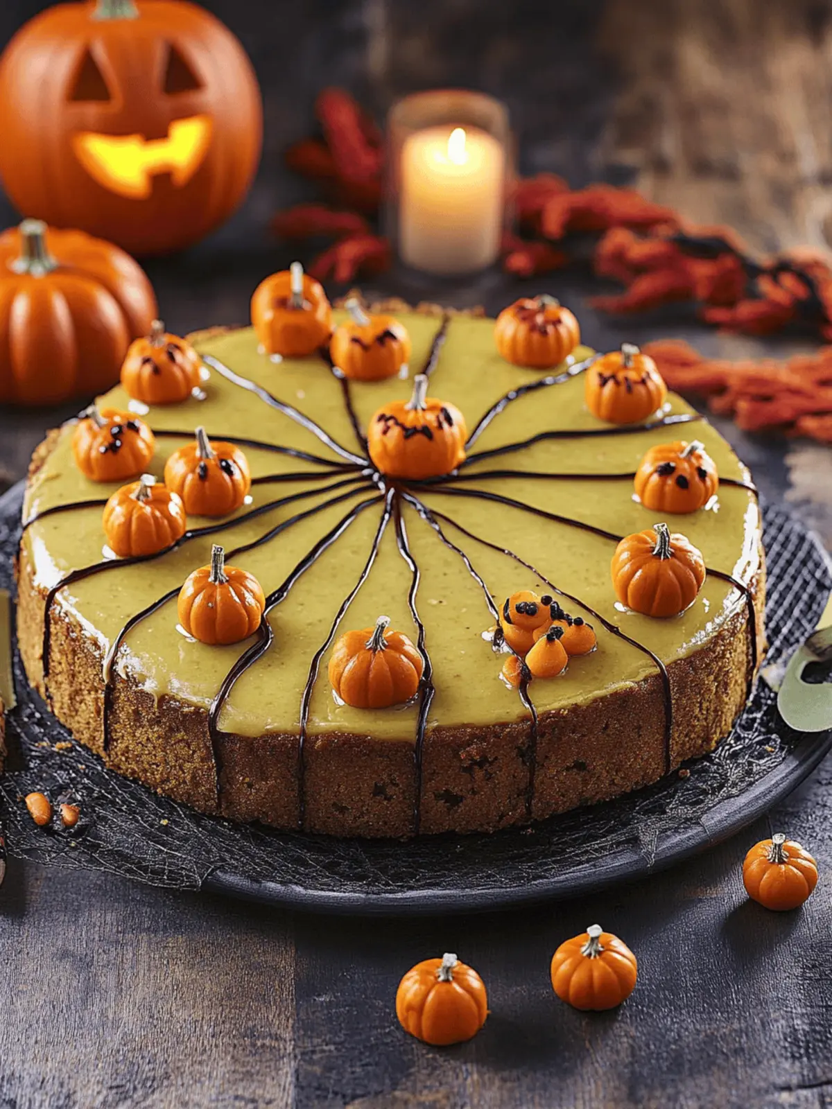 Saftiger Halloween-Kürbiskuchen