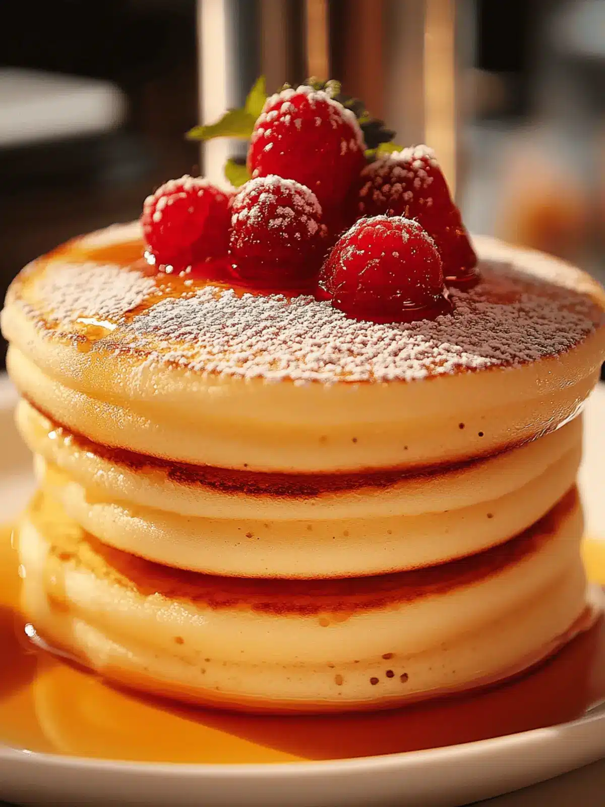 Fluffige japanische Soufflé-Pfannkuchen