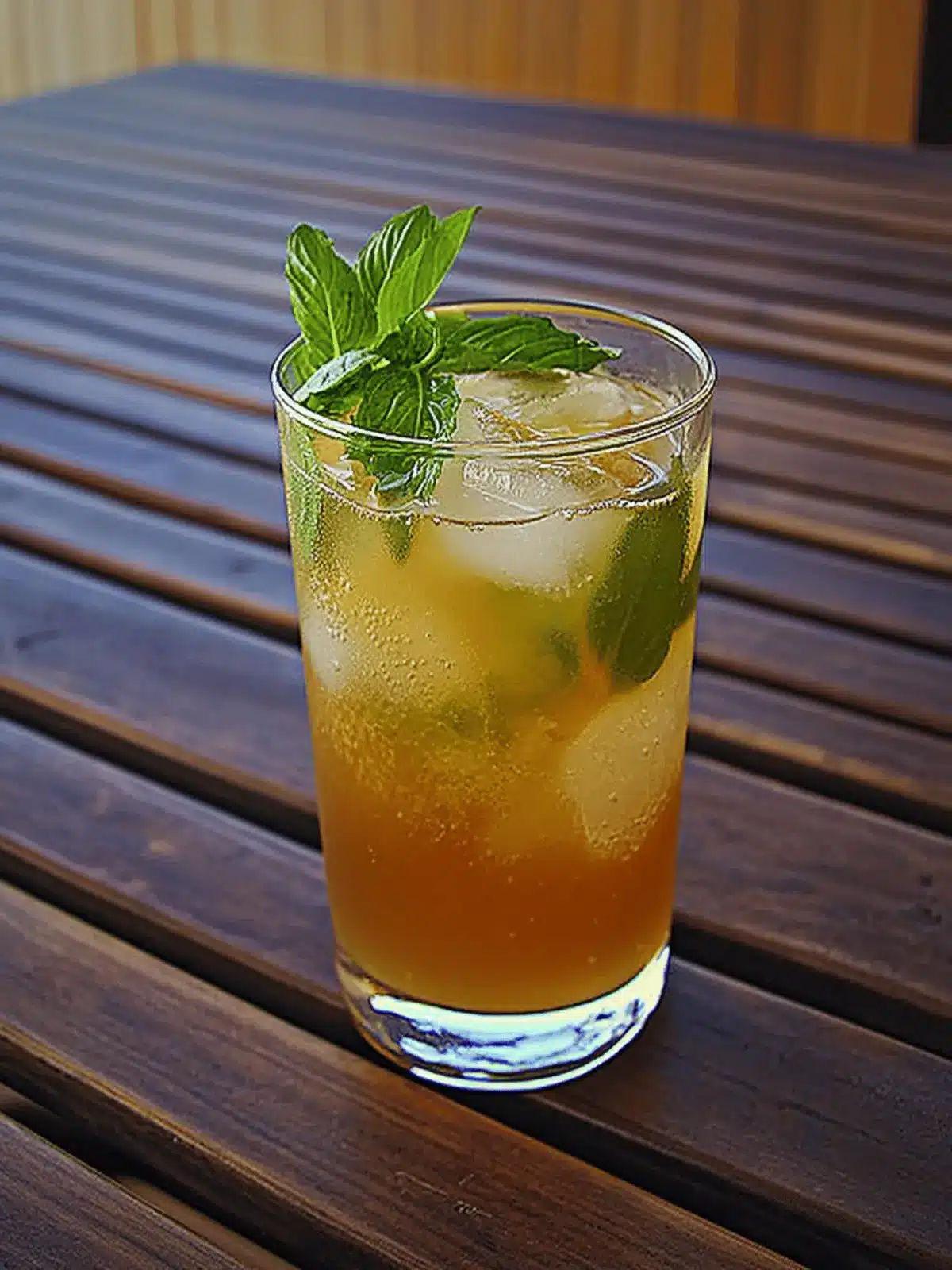 Alkoholfreier Cocktail mit Kräuterlimonade