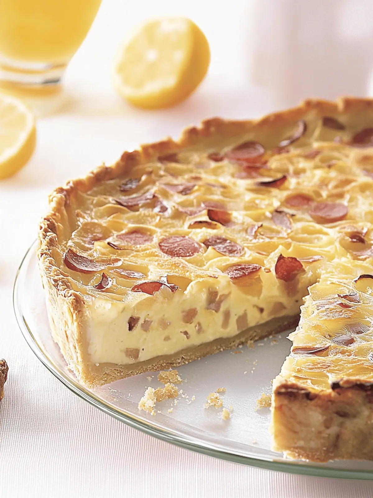 Saftiger Zwiebelkuchen mit Hefeteig für Zuhause 2 Juicy onion cake with yeast dough