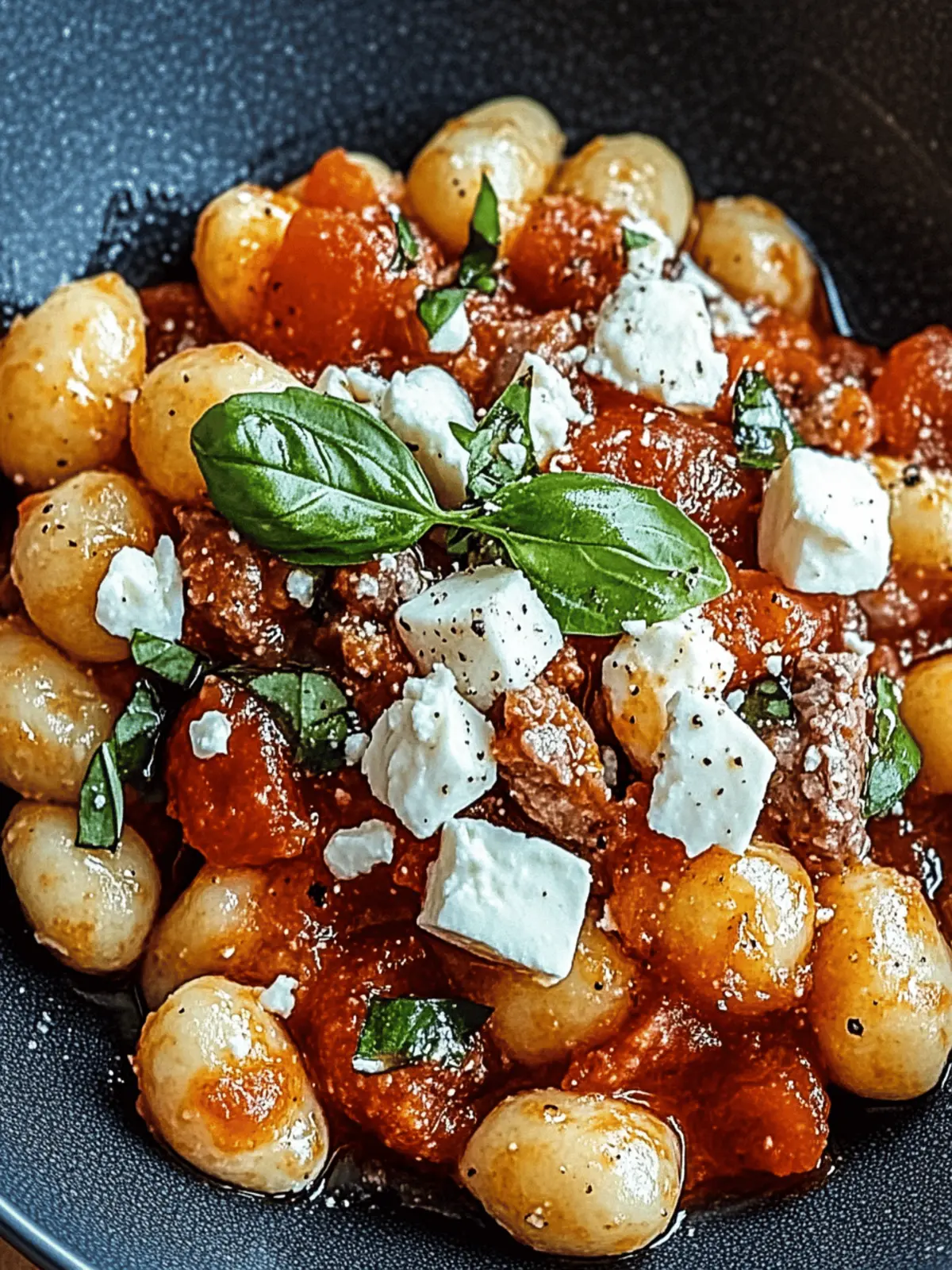 One Pot Gnocchi mit Hackfleisch & Feta für schnelle Abende 3 One Pot Gnocchi mit Hackfleisch & Feta