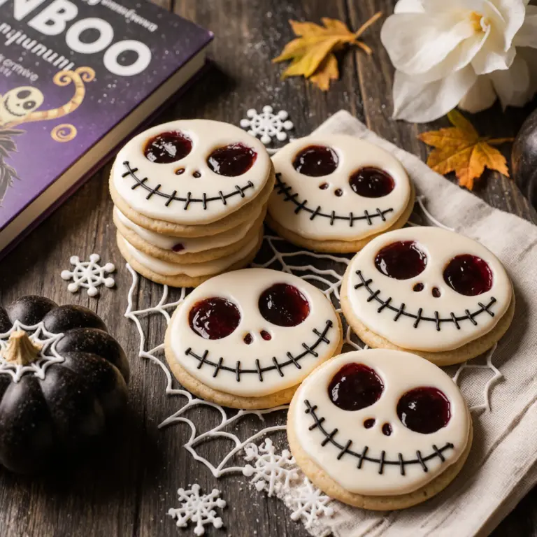 Einfache Jack Skellington Kekse für spooktakuläre Nächte