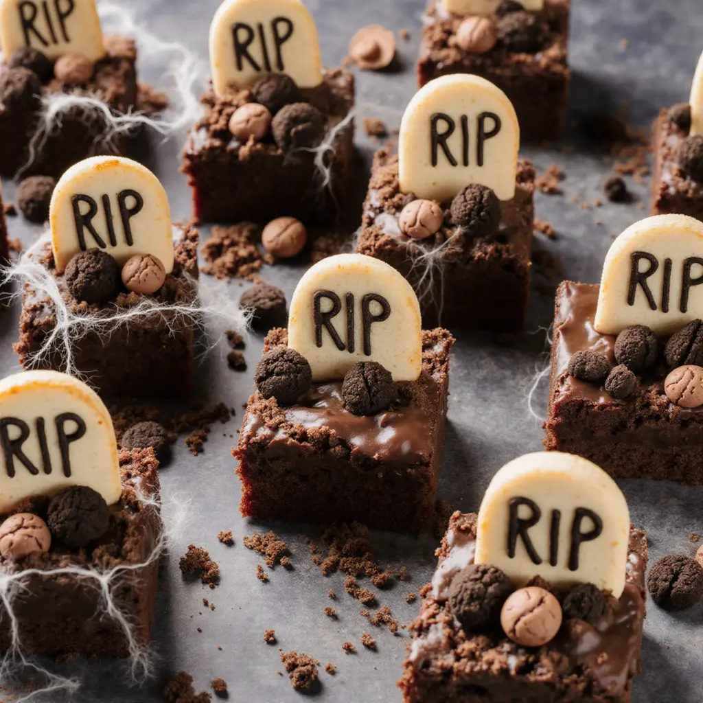Friedhof Brownies für die perfekte Halloween-Party