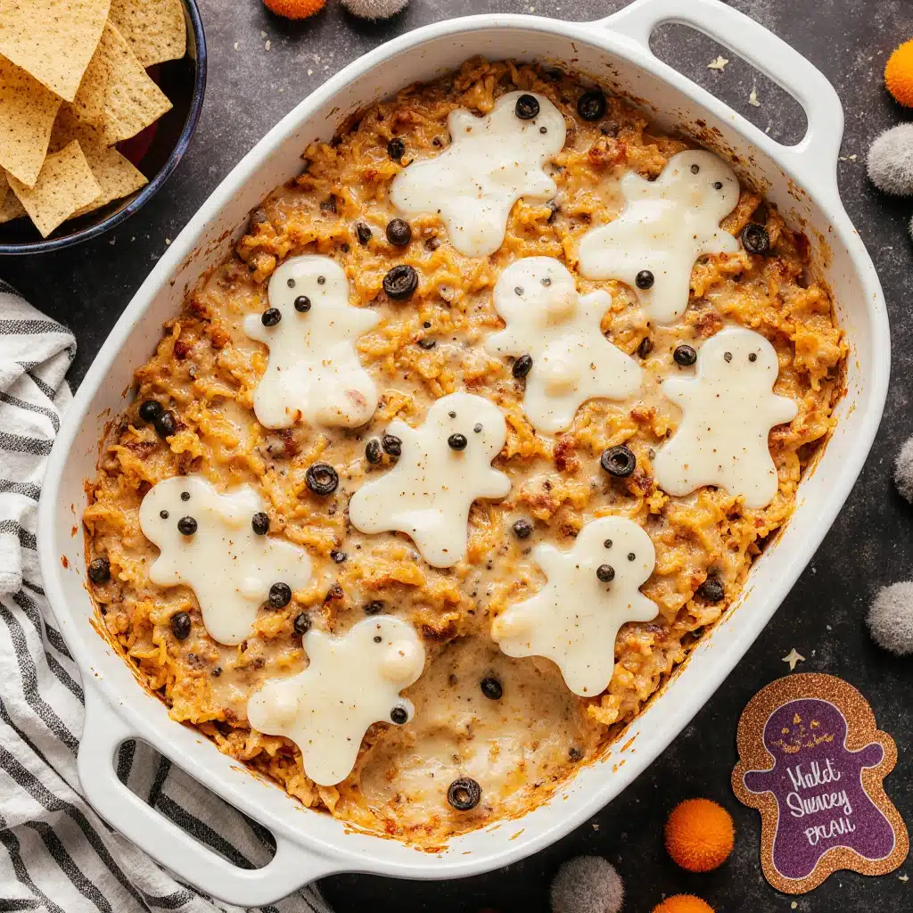 Halloween Buffalo Hähnchendip für die Grusel-Party