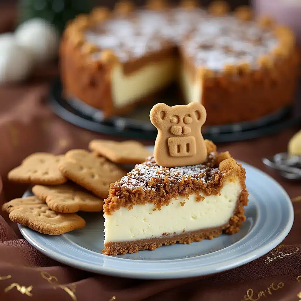 Spekulatius-Käsekuchen mit Keksboden & Streusel genießen