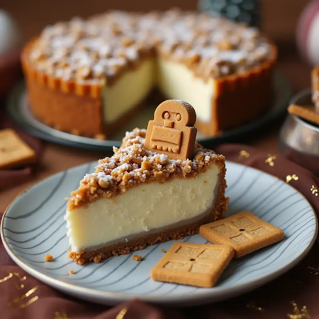 Spekulatius-Käsekuchen mit Keksboden & Streusel genießen