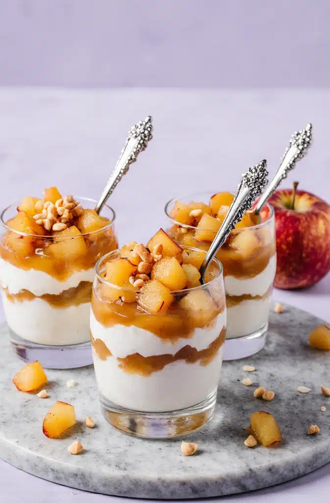 Bratapfel-Dessert im Glas: Ein cremiger Genuss 2 Bratapfel-Dessert im Glas: Ein cremiger Genuss