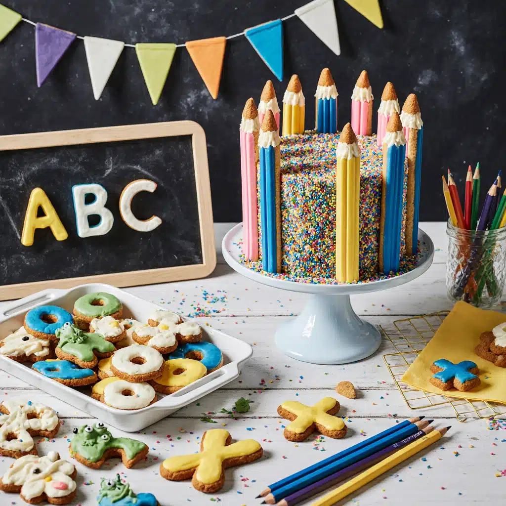 Rück-zur-Schule-Kuchen mit Bleistiftkeksen genussvoll backen