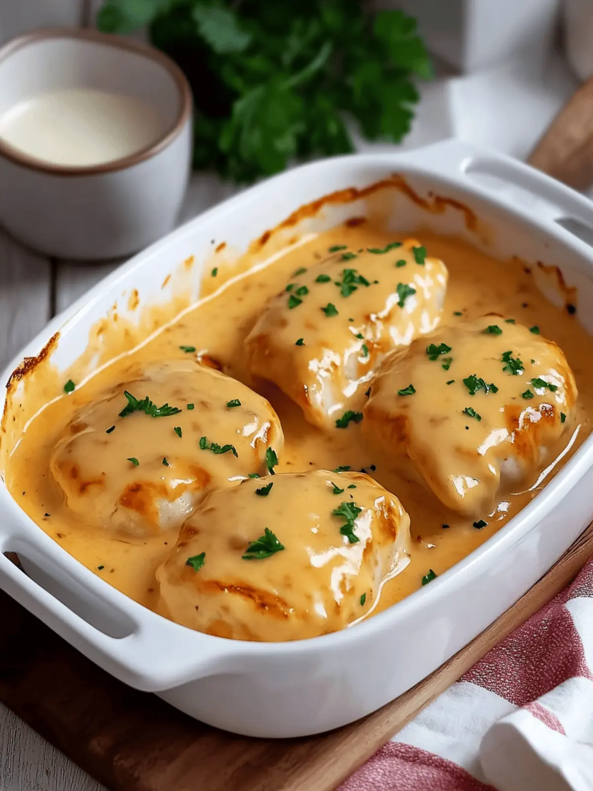 Hähnchenbrust in Frischkäse-Sauce