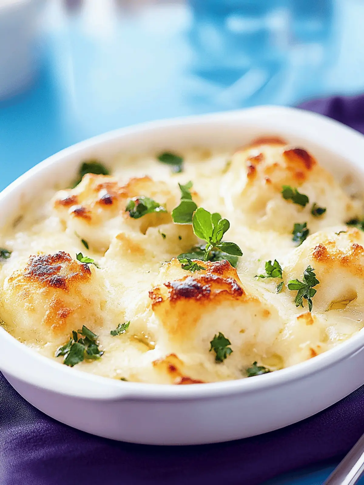 Blumenkohl-Gratin: Cremig und Gesund Genießen 4 Blumenkohl-Gratin