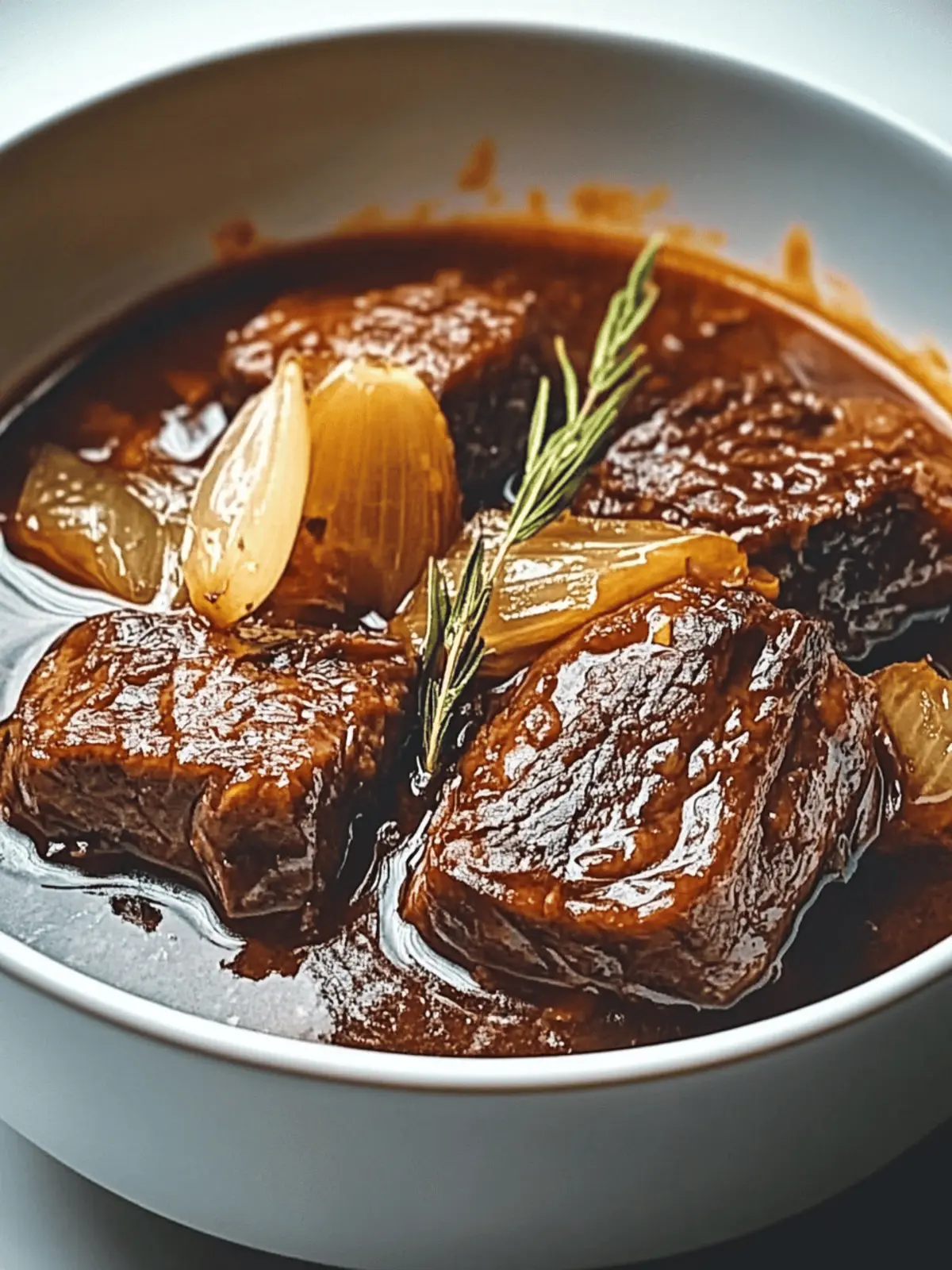 Bourbon-Geschmortes Rindfleisch
