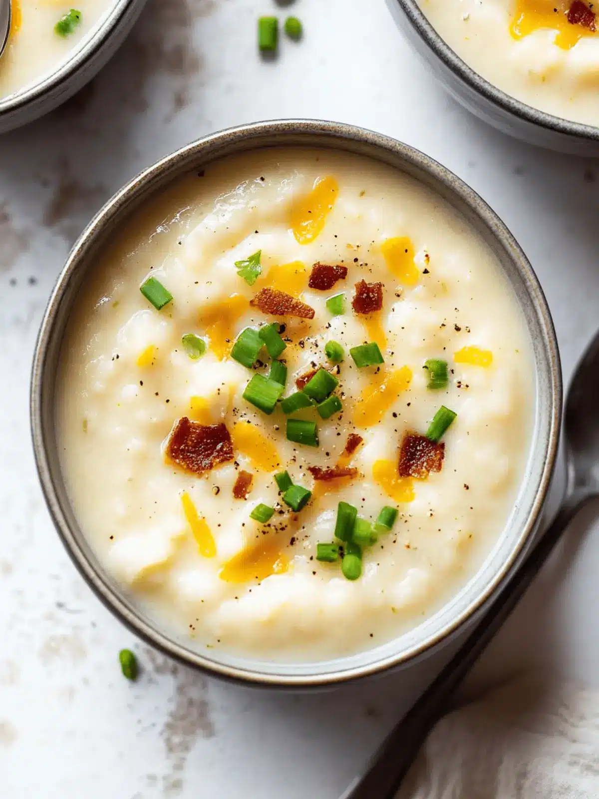 Vollständig beladene Kartoffelsuppe für kreative Köche 4 Vollständig beladene Kartoffelsuppe
