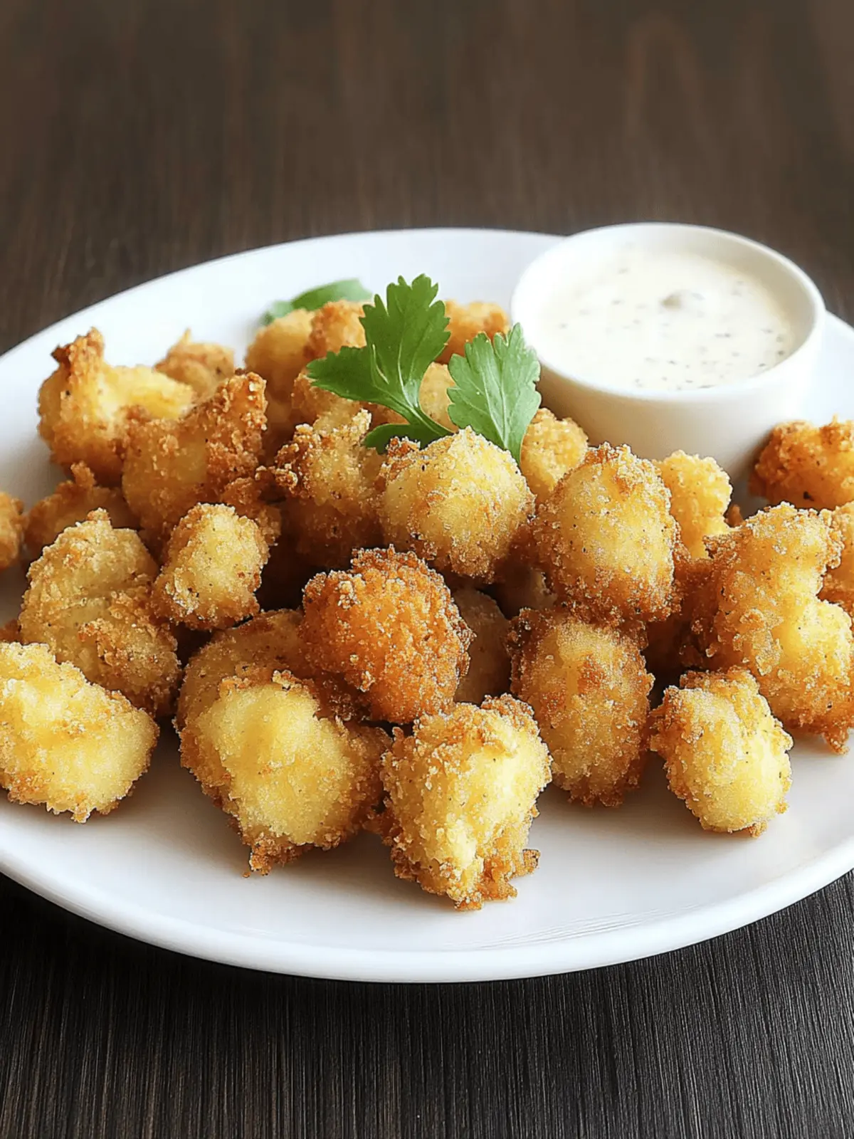 Krosse Blumenkohl Nuggets für jeden Snack-Liebhaber 3 Blumenkohl Nuggets