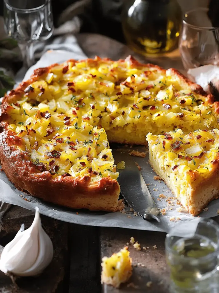 onion cake from the tray very simple