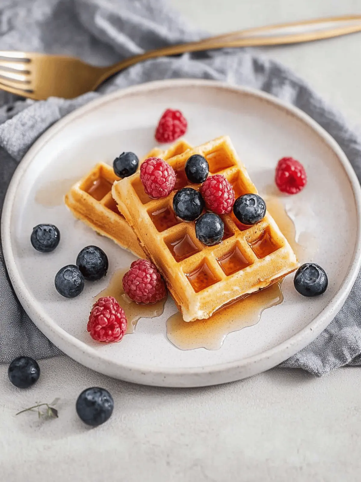 Fluffige kalorienarme Skyr-Waffeln ohne Zucker lecker genießen 4 Fluffige kalorienarme Skyr-Waffeln ohne Zucker