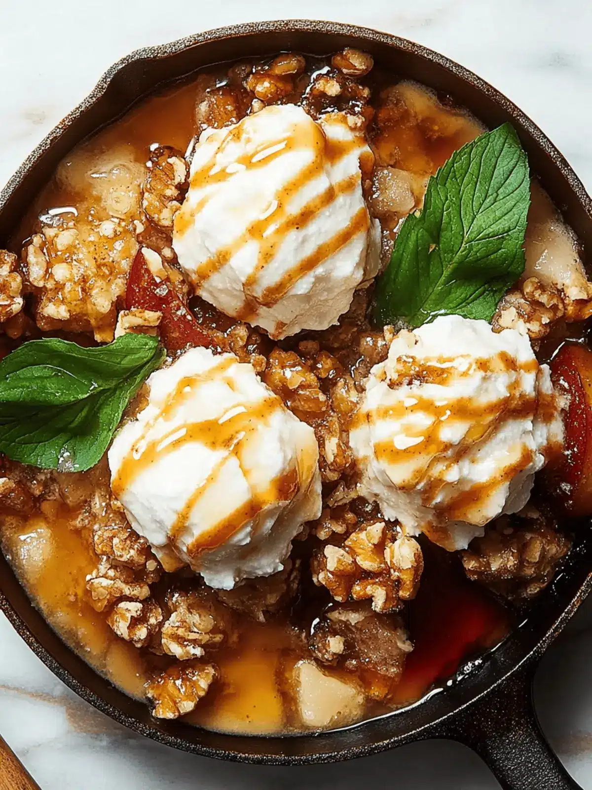 Saftiger Apfel-Crumble mit knusprigem Topping 2 Apfel-Crumble
