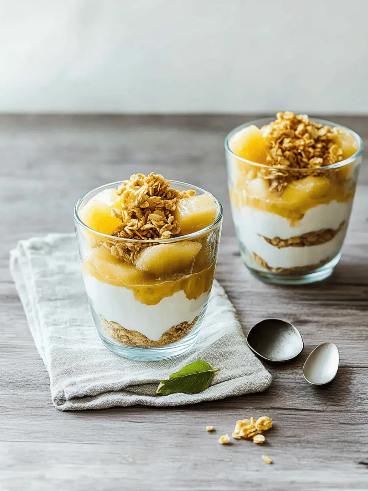 Apfel-Crumble im Glas für gemütliche Herbstabende 5 Apfel-Crumble im Glas