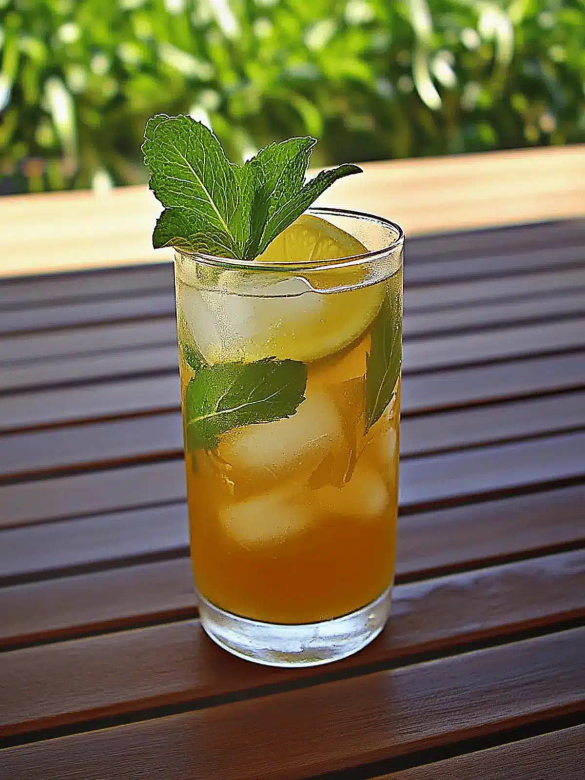 Alkoholfreier Cocktail mit Kräuterlimonade