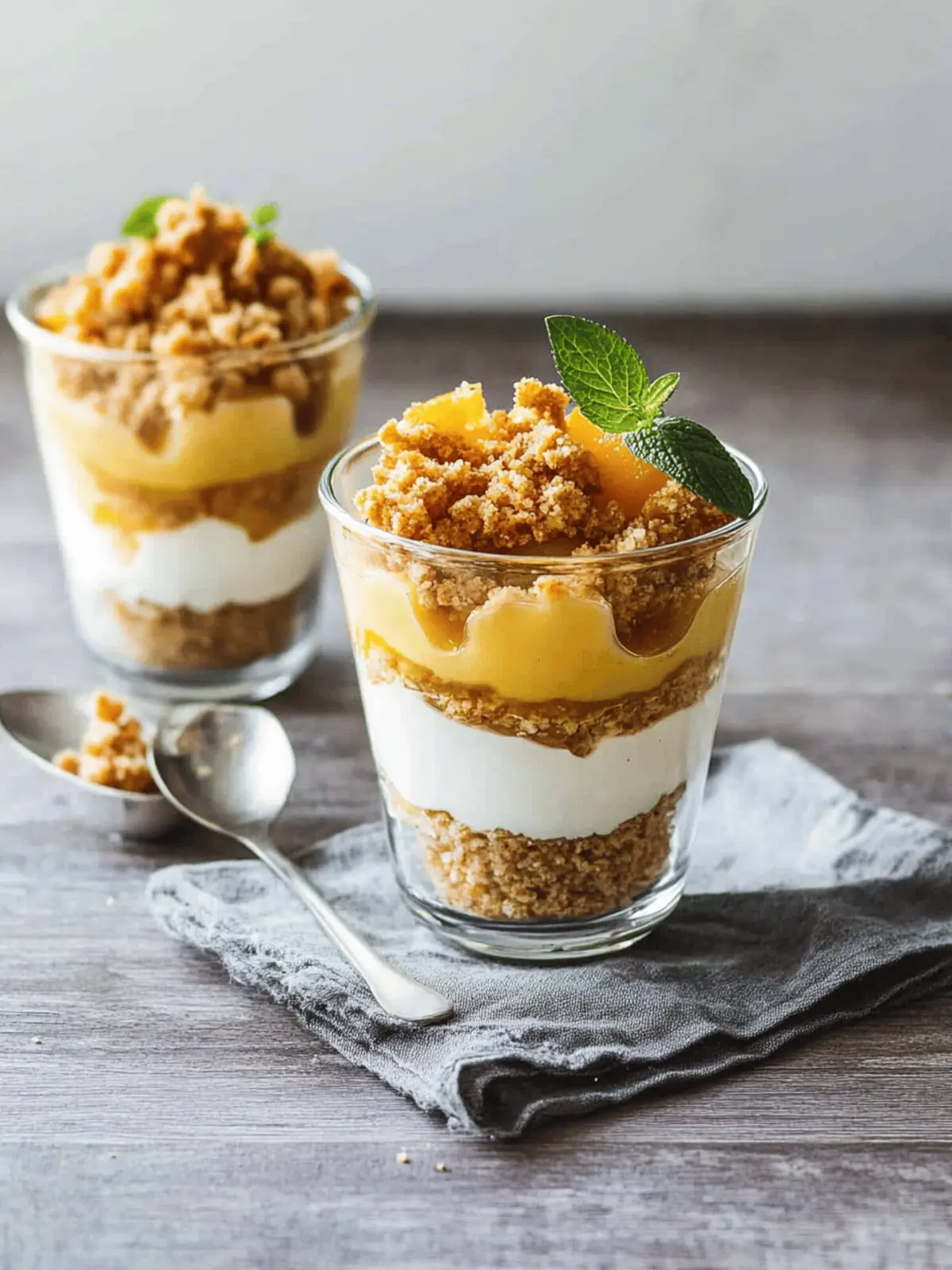 Apfel-Crumble im Glas für gemütliche Herbstabende 4 Apfel-Crumble im Glas