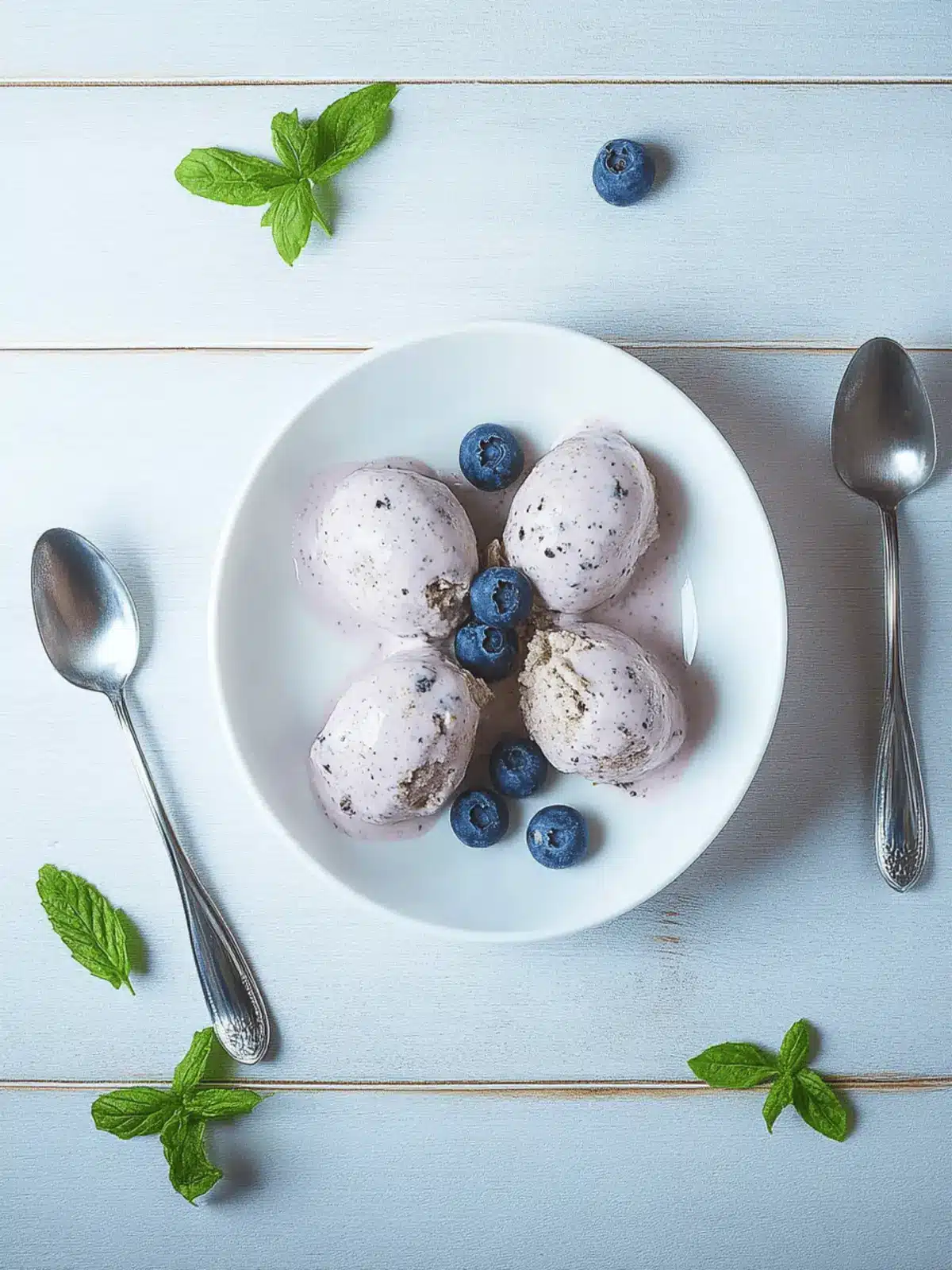 Schnelles Bananen-Blaubeer-Eis