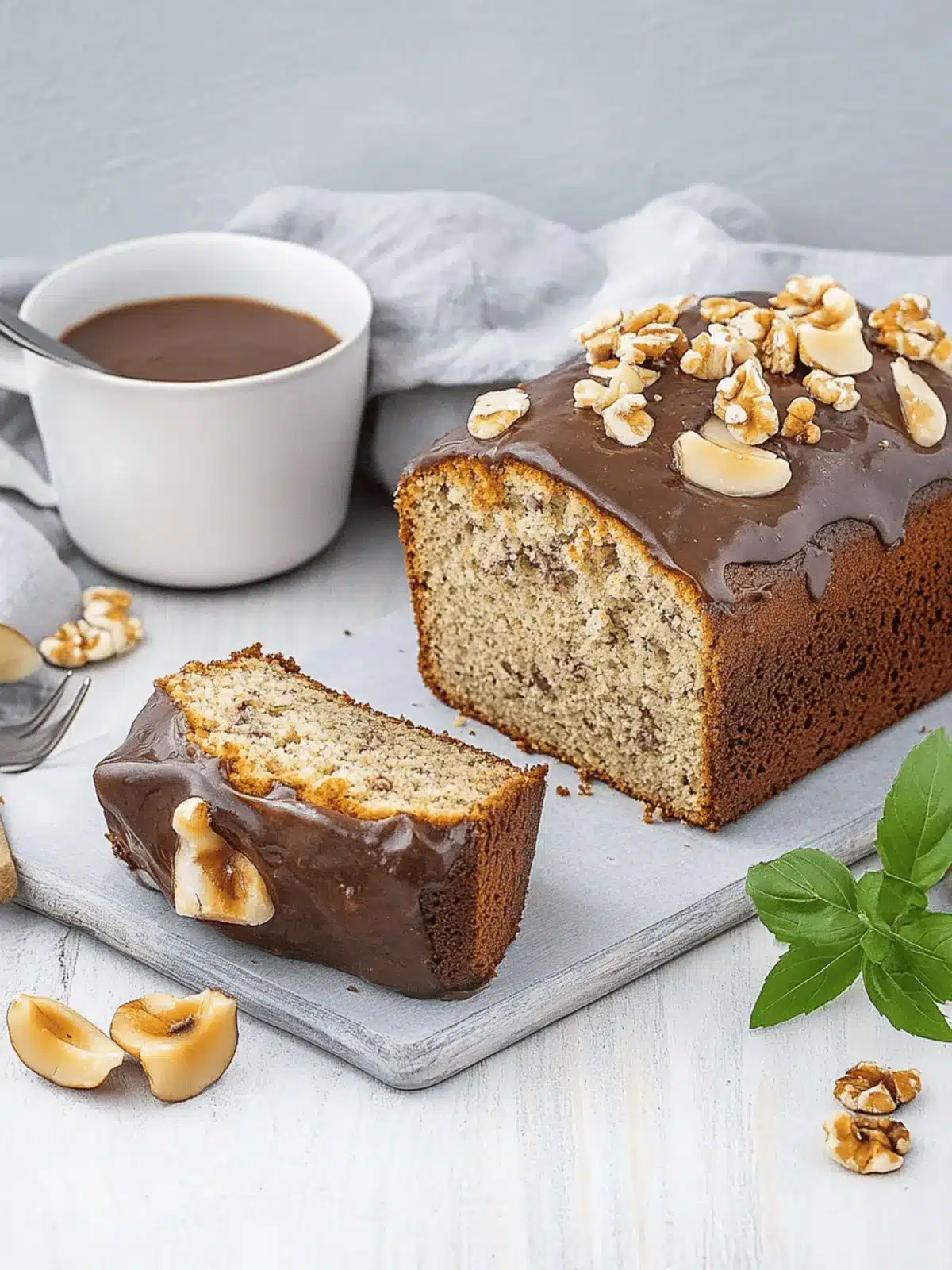 Vegan Nusskuchen: Einfach & super saftig 4 Vegan Nut Cake: simple & super moist