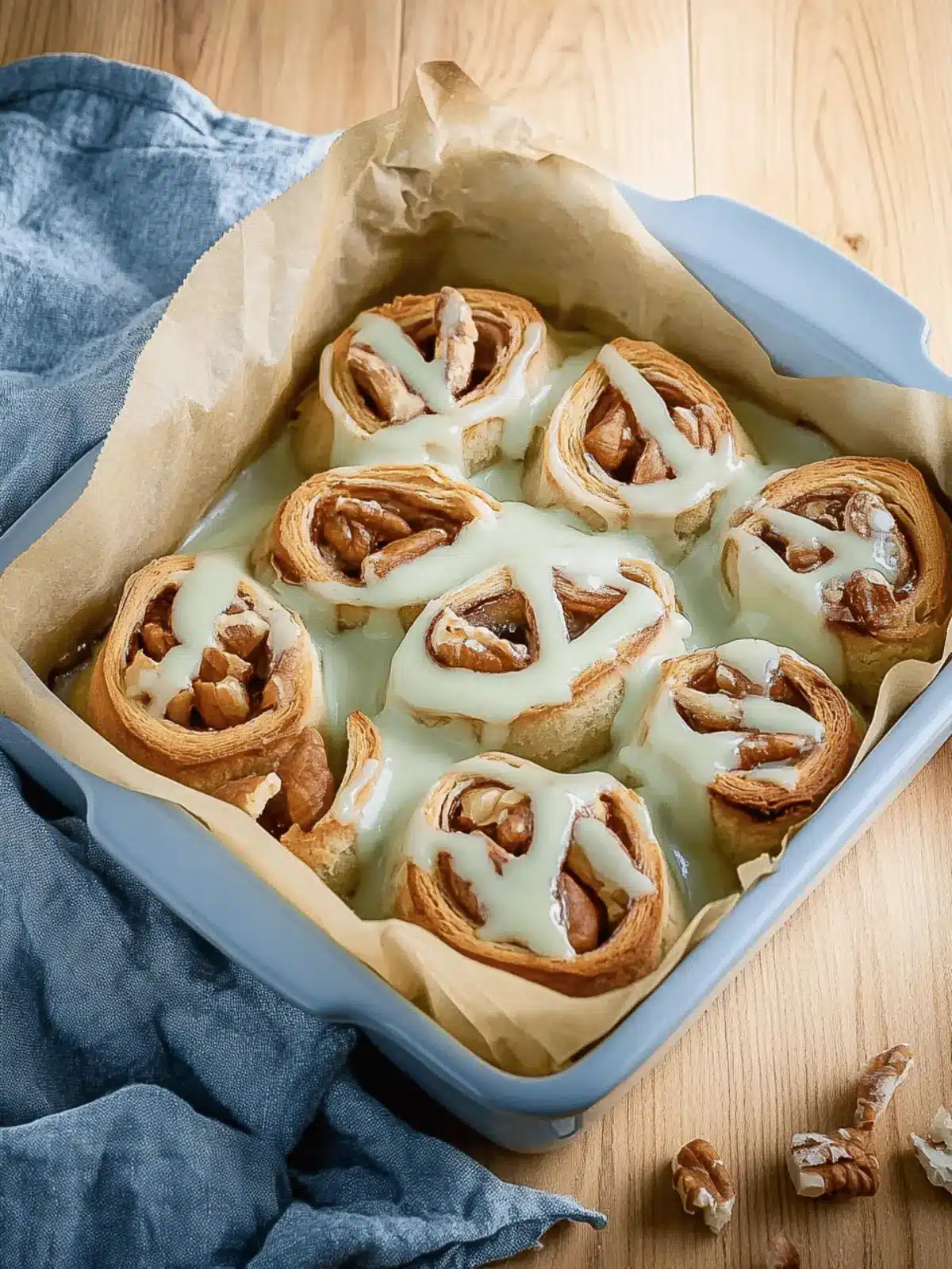 Saftige Apfel Zimtschnecken mit cremiger Glasur 3 Saftige Apfel Zimtschnecken