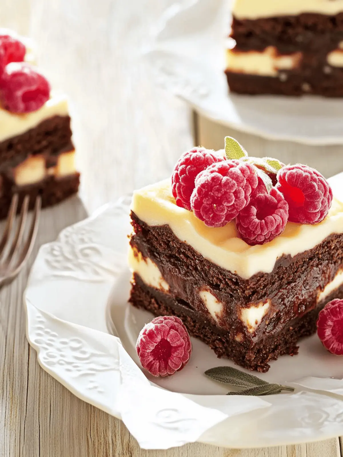 Himbeer-Brownie-Käsekuchen