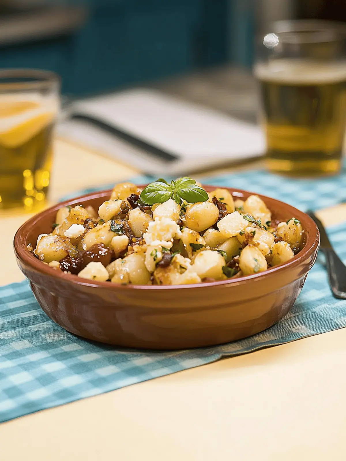 Kichererbsensalat mit getrockneten Tomaten und Feta 2 Chickpea salad with dried tomatoes and feta