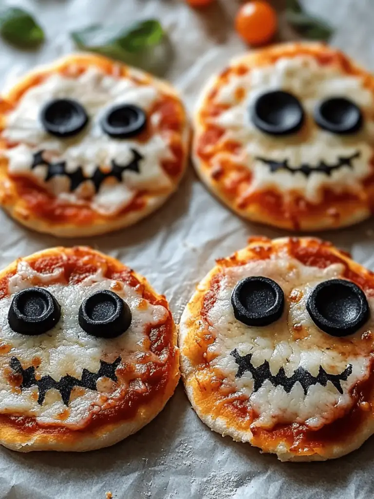 DIY Mini Halloween-Pizza