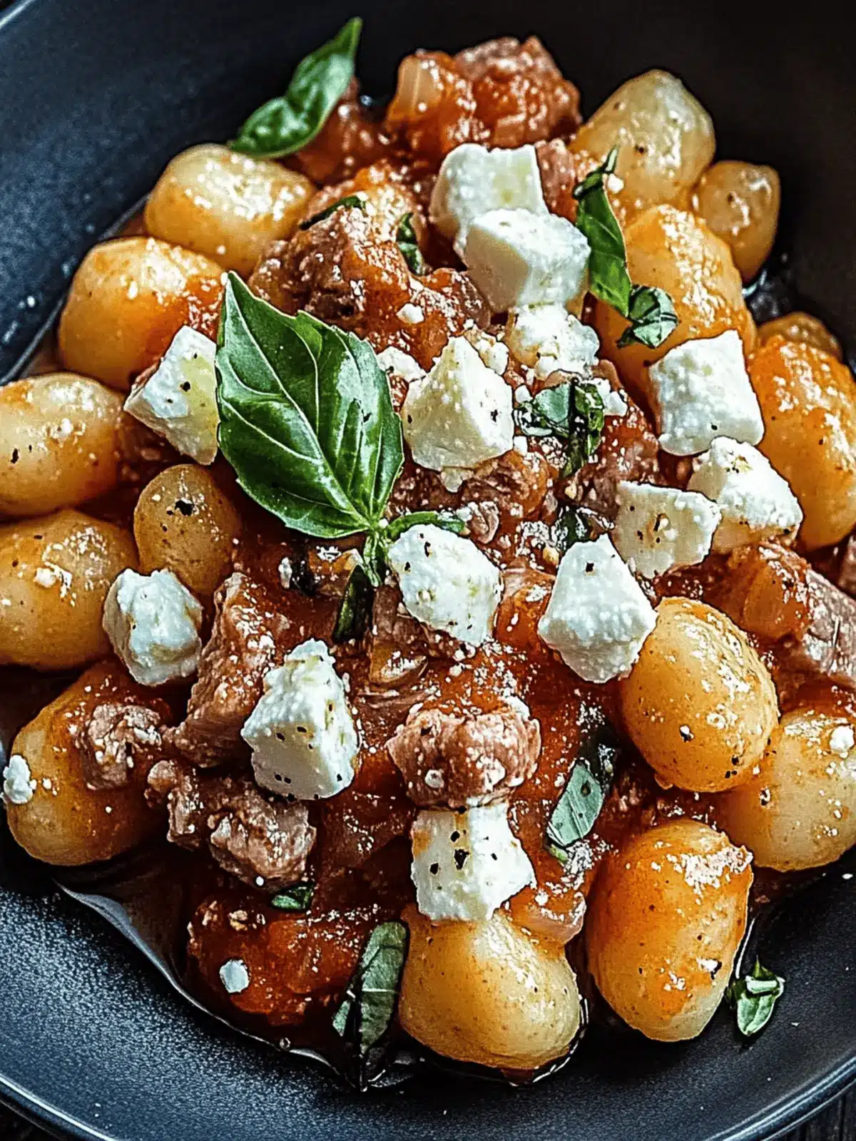 One Pot Gnocchi mit Hackfleisch & Feta für schnelle Abende 4 One Pot Gnocchi mit Hackfleisch & Feta