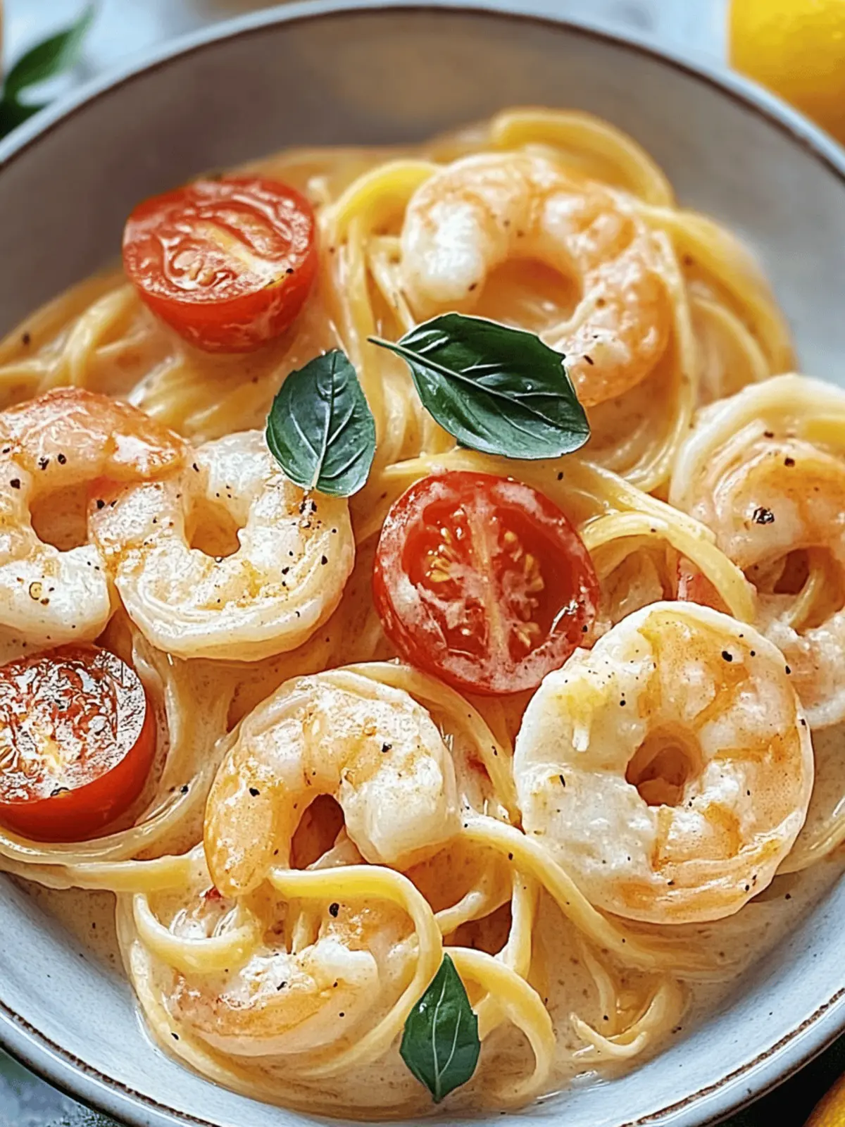 Spaghetti mit Garnelen in Frischkäsesauce in 25 Minuten 5 Spaghetti mit Garnelen in Frischkäsesauce