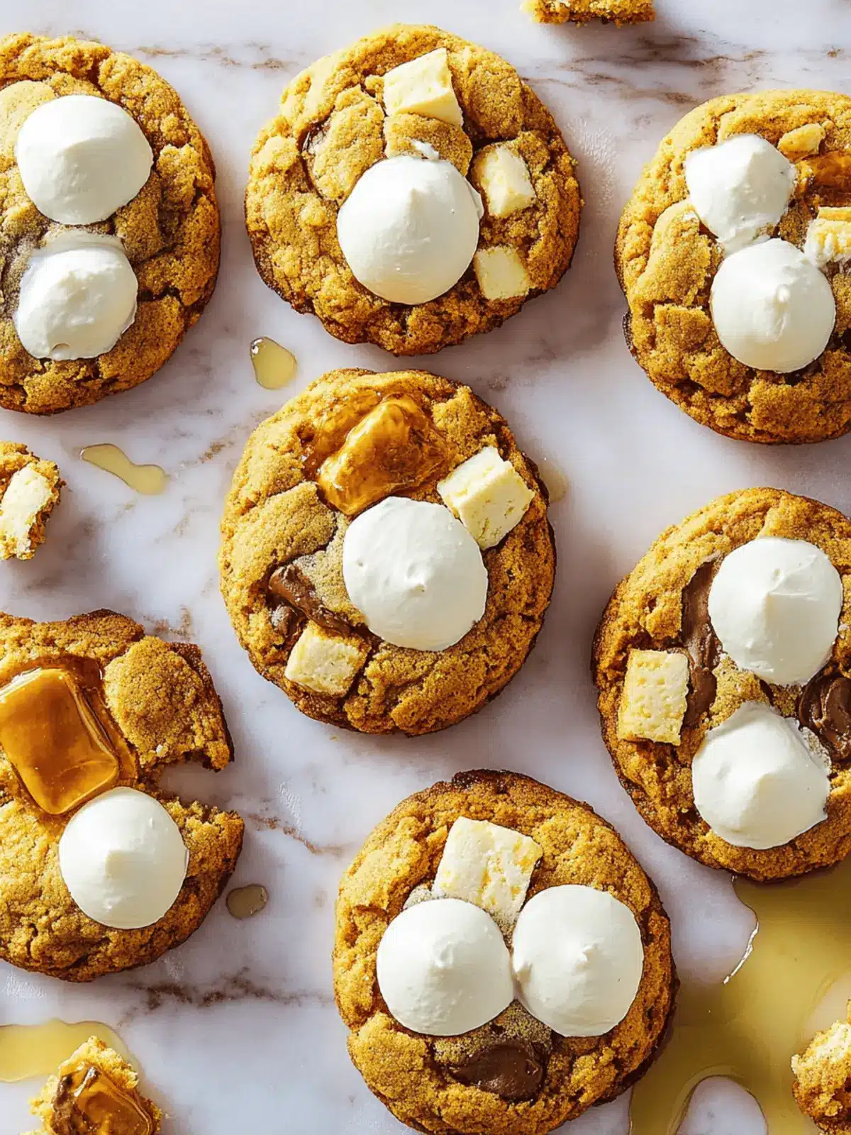 Kürbis S'mores Kekse für deinen Herbstgenuss 3 Kürbis S'mores Kekse