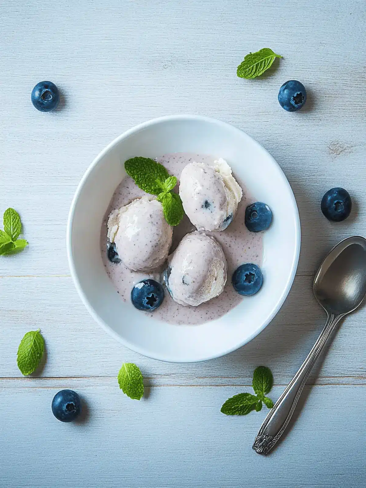 Schnelles Bananen-Blaubeer-Eis