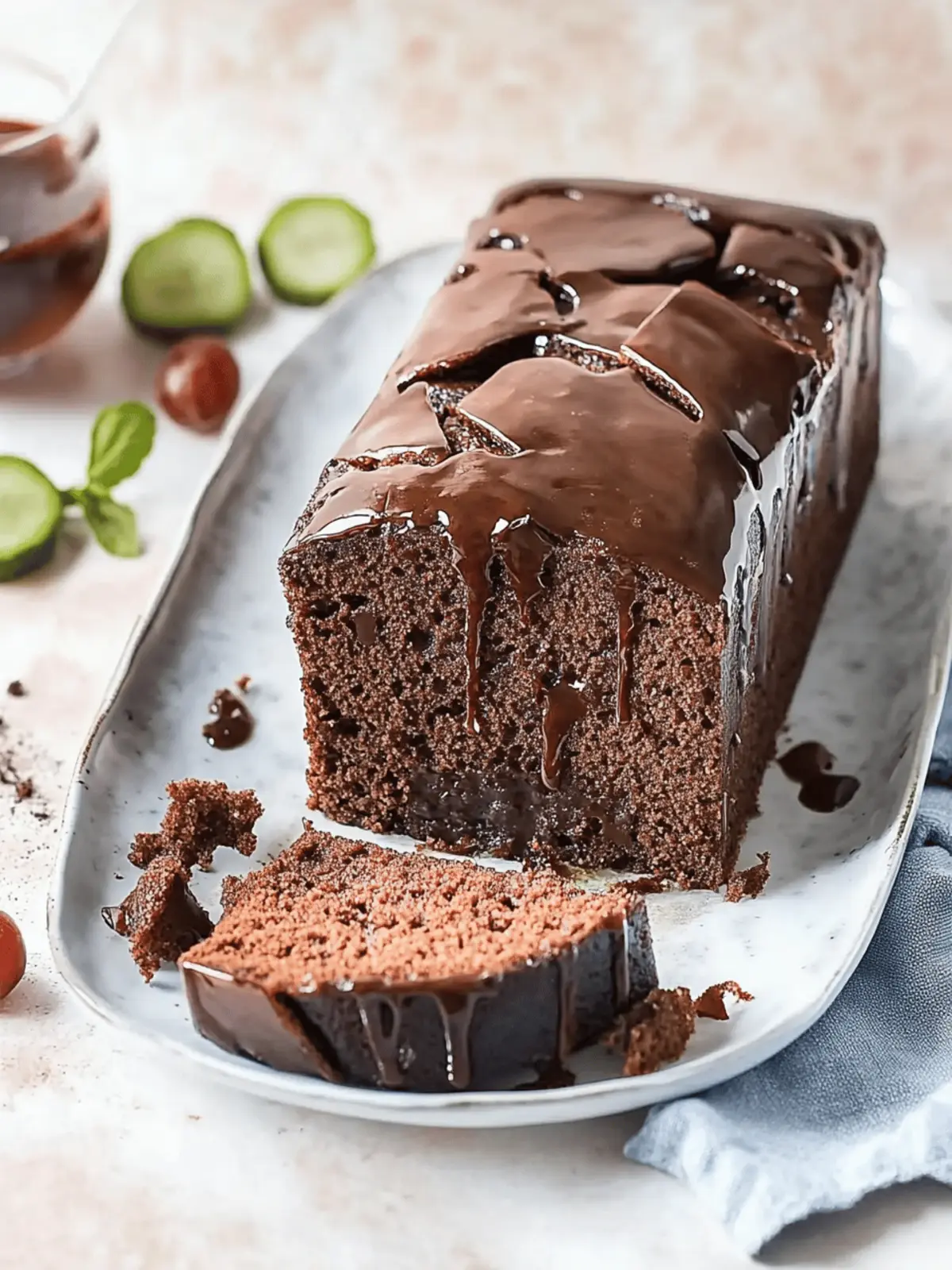 Juicy chocolate cake from the loaf pan