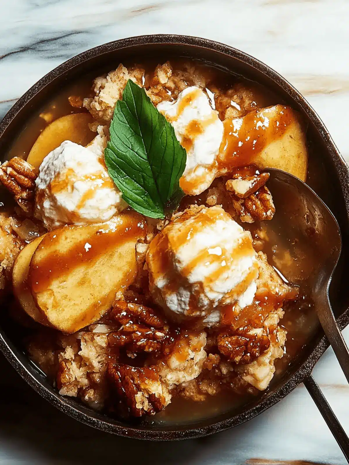 Saftiger Apfel-Crumble mit knusprigem Topping 4 Apfel-Crumble