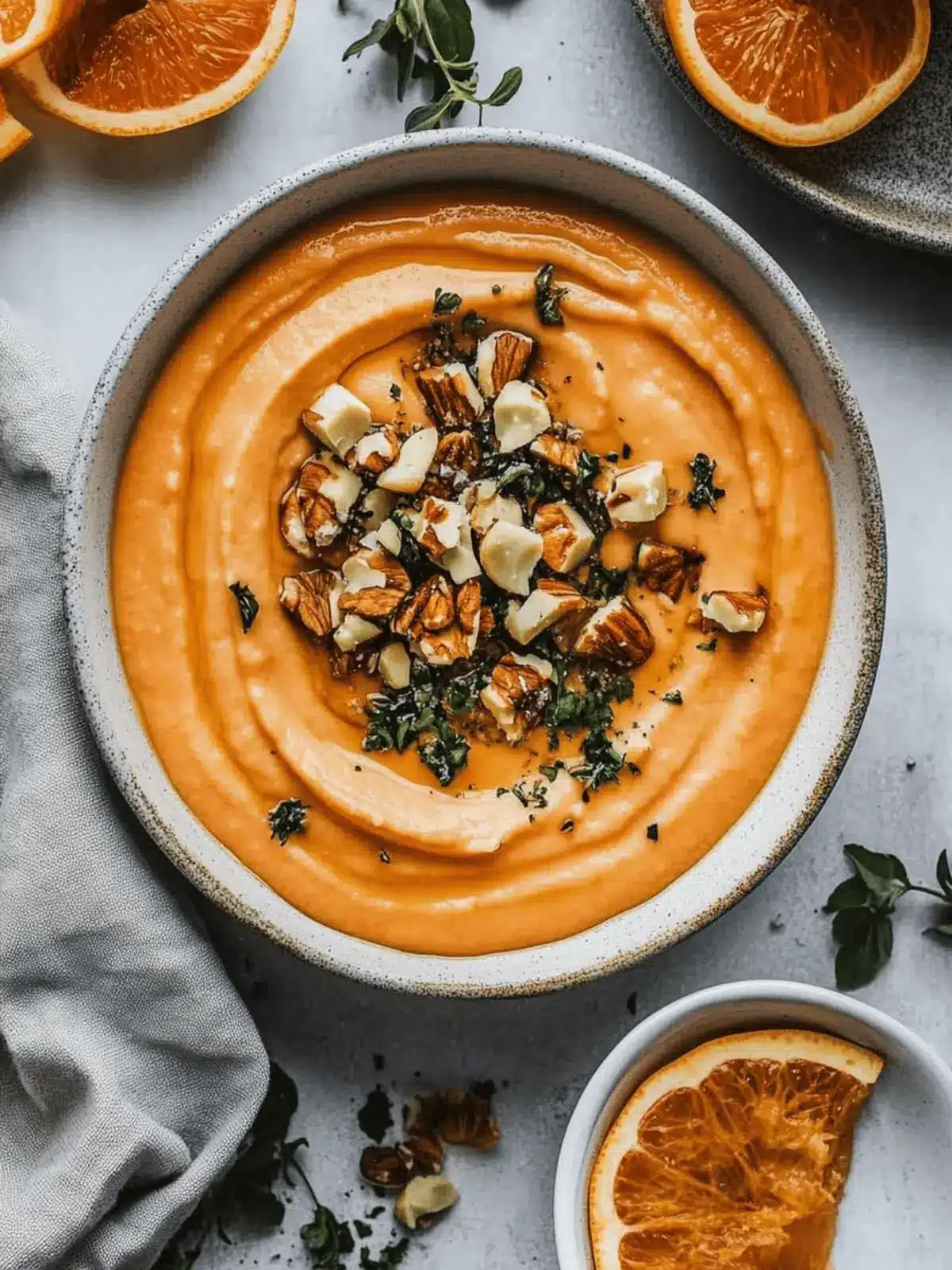 Kürbis Schlagsahne Feta Dip schnell zubereitet 3 Kürbis Schlagsahne Feta Dip