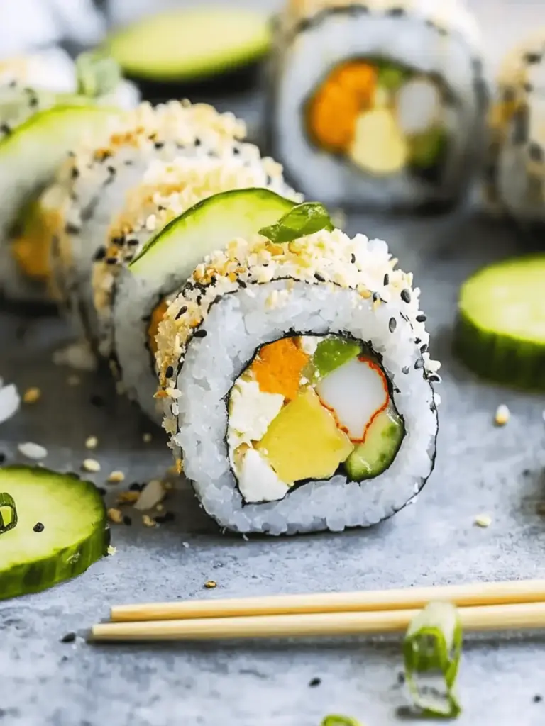 Gebackenes Sushi aus dem Ofen