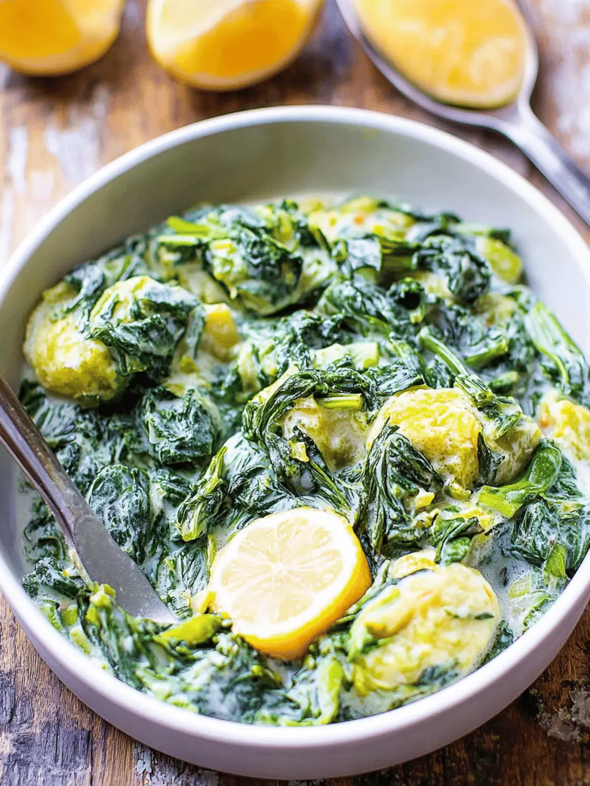 Gesunde Sahne-Spinat mit Kokosnuss und Curry 2 Gesunde Sahne-Spinat