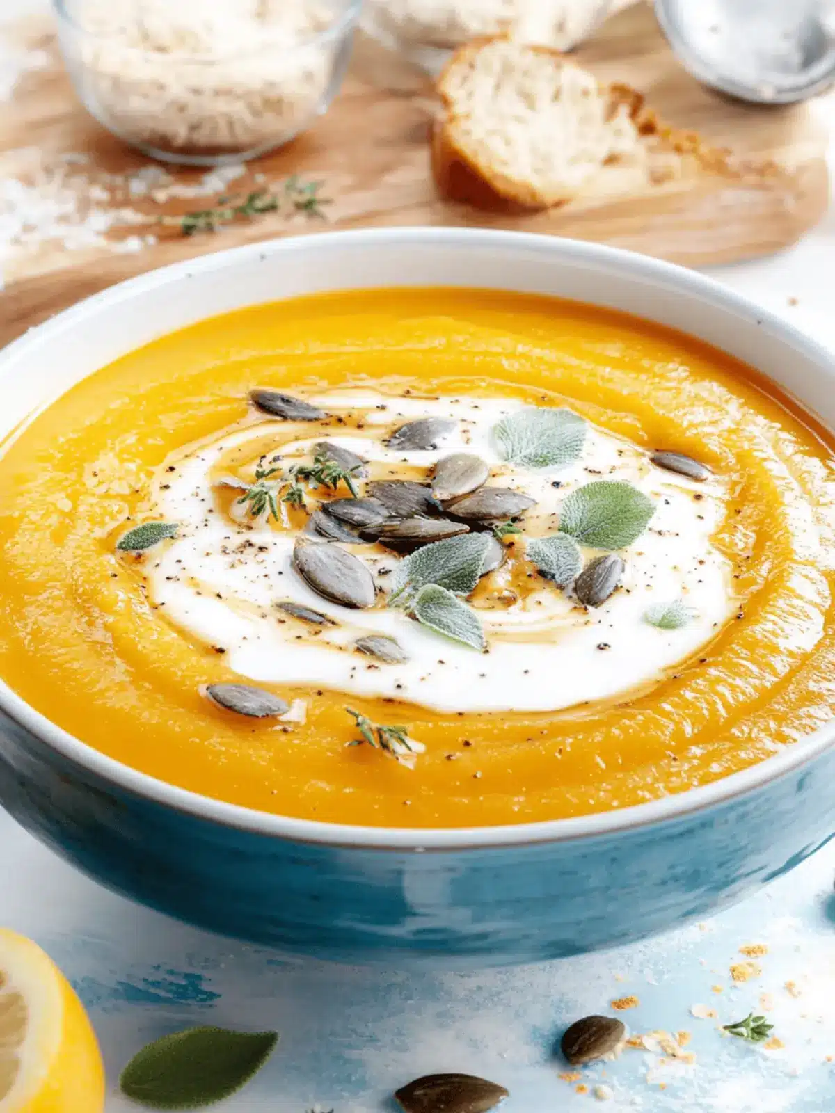 Cremige Kürbissuppe in 15 Minuten