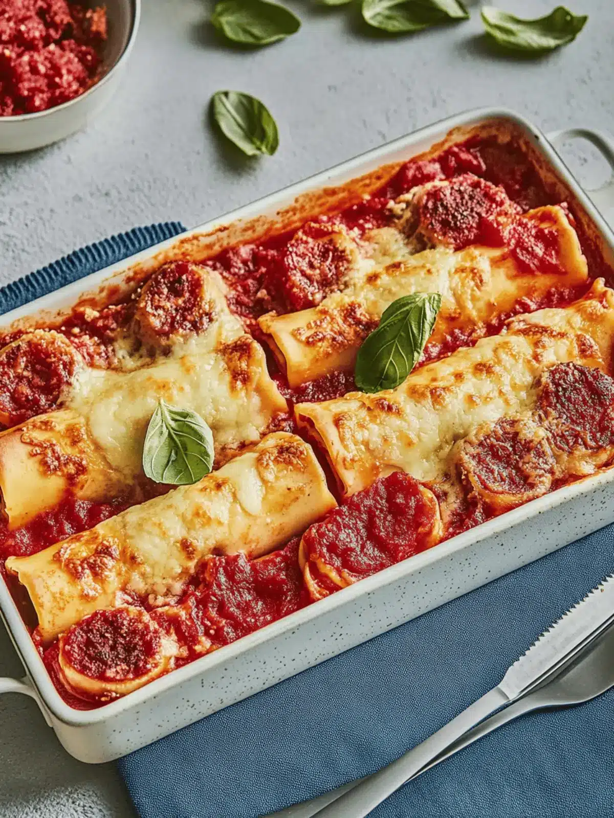 Cannelloni mit Hackfleischfüllung: Ein Genuss für die ganze Familie 3 Cannelloni with minced meat filling