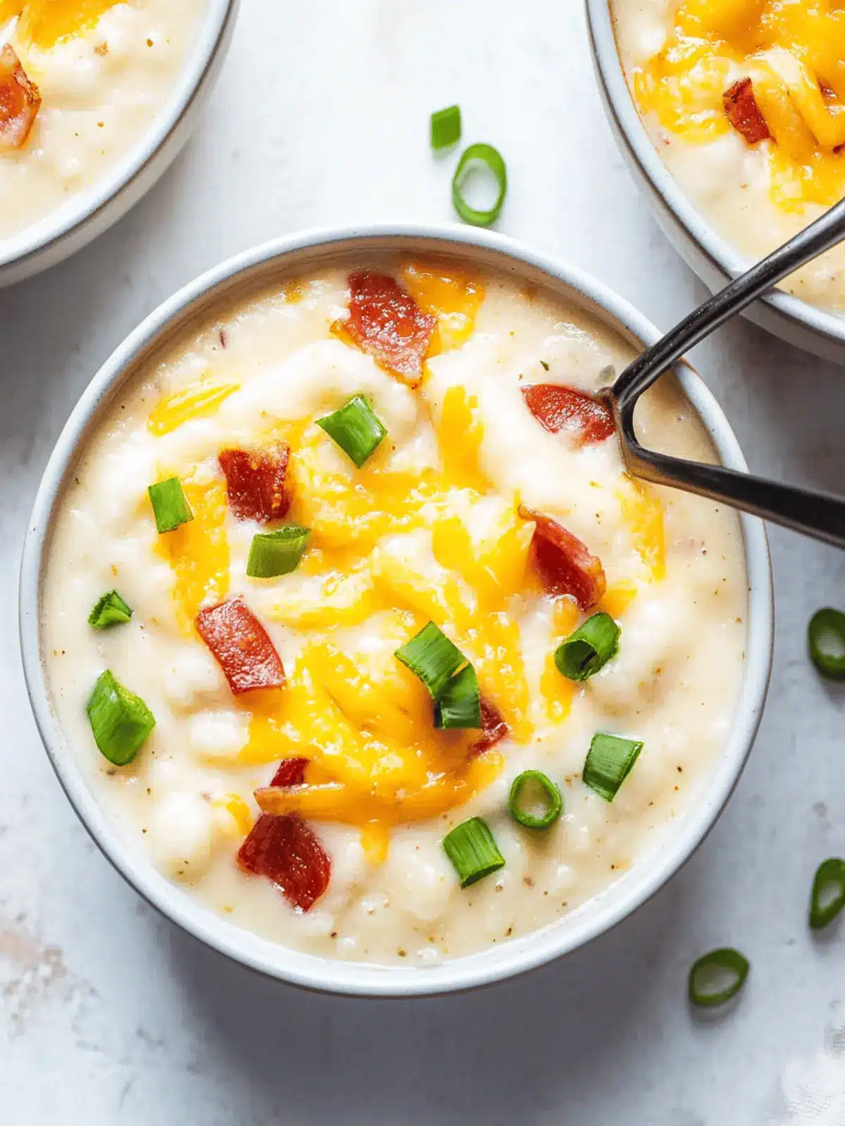 Vollständig beladene Kartoffelsuppe für jeden Geschmack 3 Vollständig beladene Kartoffelsuppe