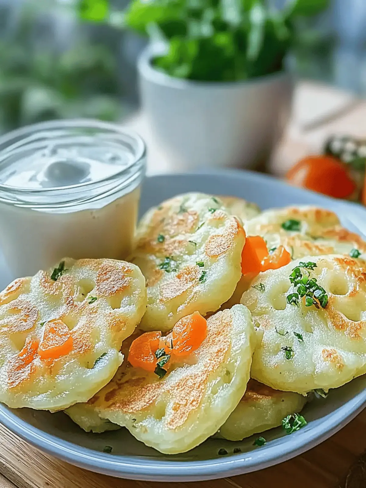 Gemüseschmarrn mit Kräuterdip