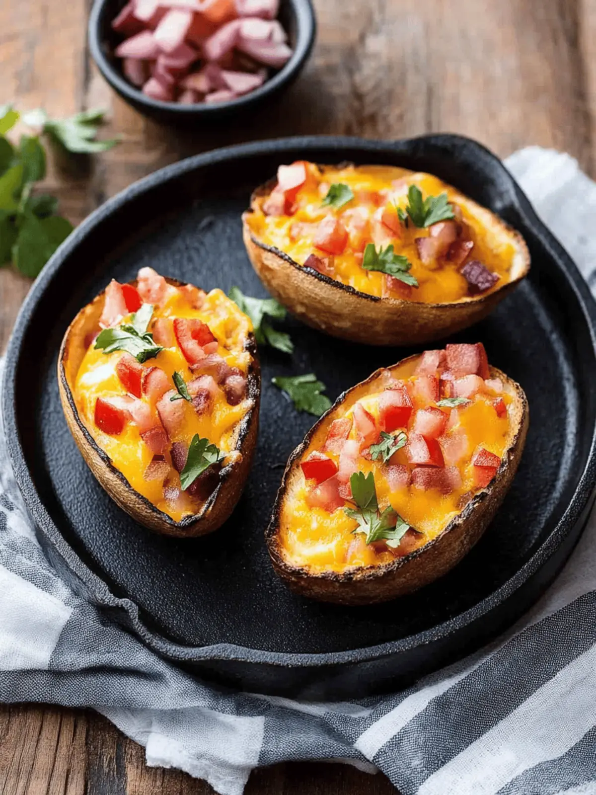 Überbackene Kartoffeln mit Speck und Käse einfach machen 3 Überbackene Kartoffeln mit Speck und Käse