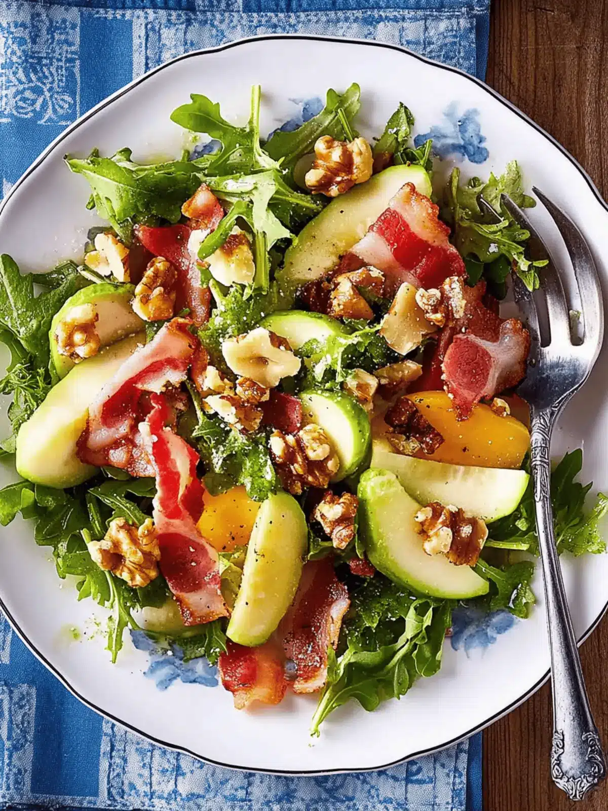 Herbstsalat mit Birnen, Walnüssen & Bacon Genuss 2 Herbstsalat mit Birnen, Walnüssen & Bacon