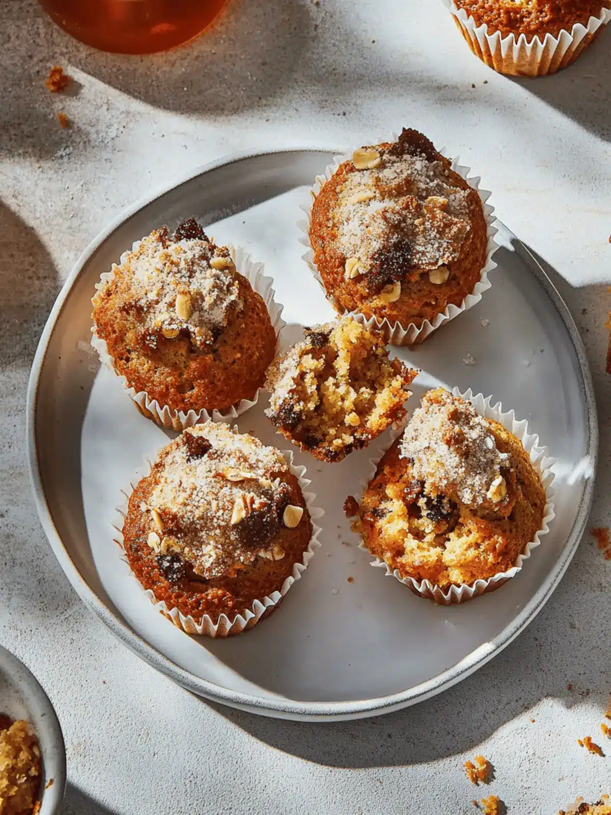 Karottenkuchen-Frühstücksmuffins