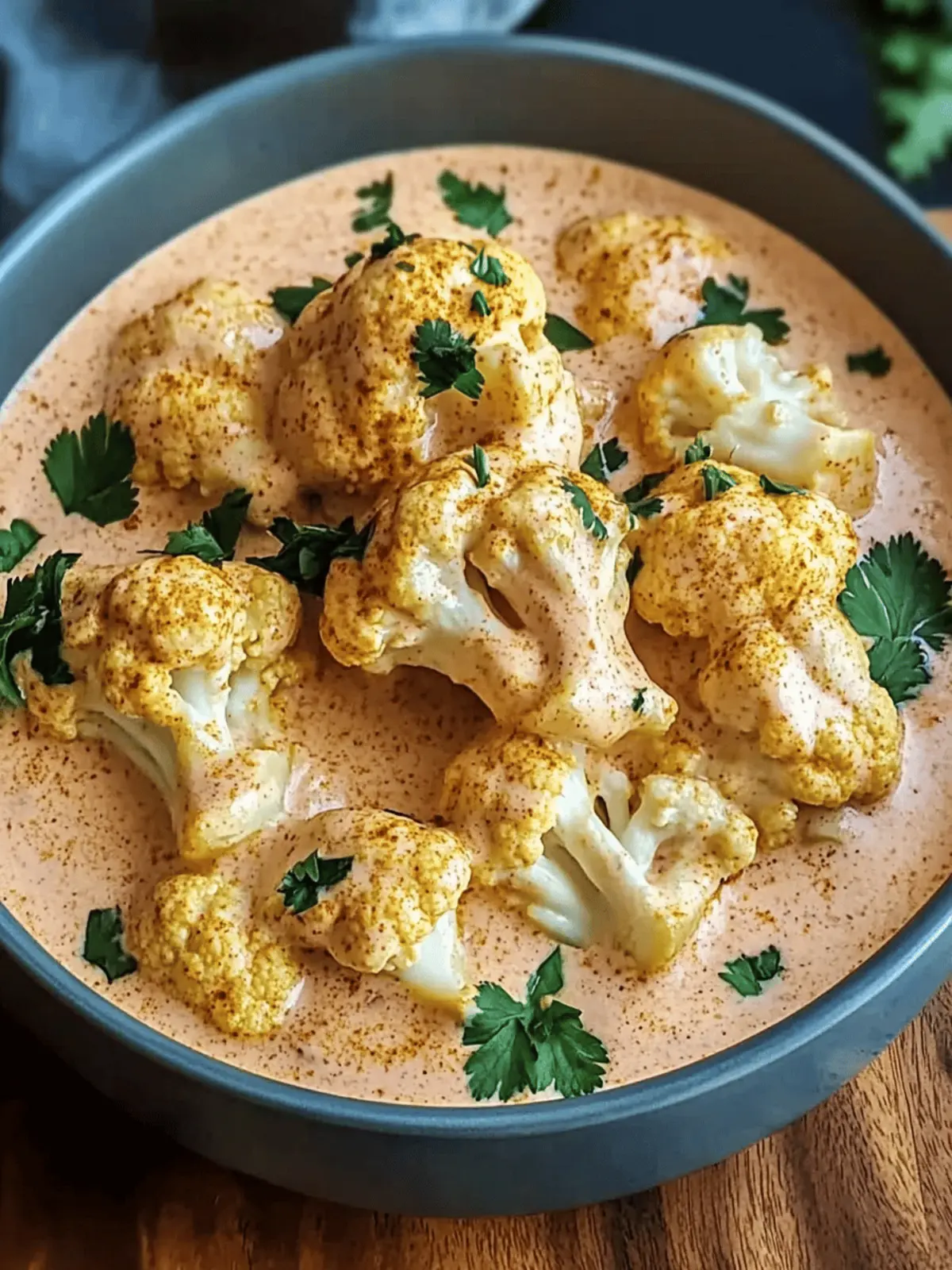 Cremiges Ofen-Blumenkohl-Curry für Genießer 3 Creamy cauliflower curry from the oven