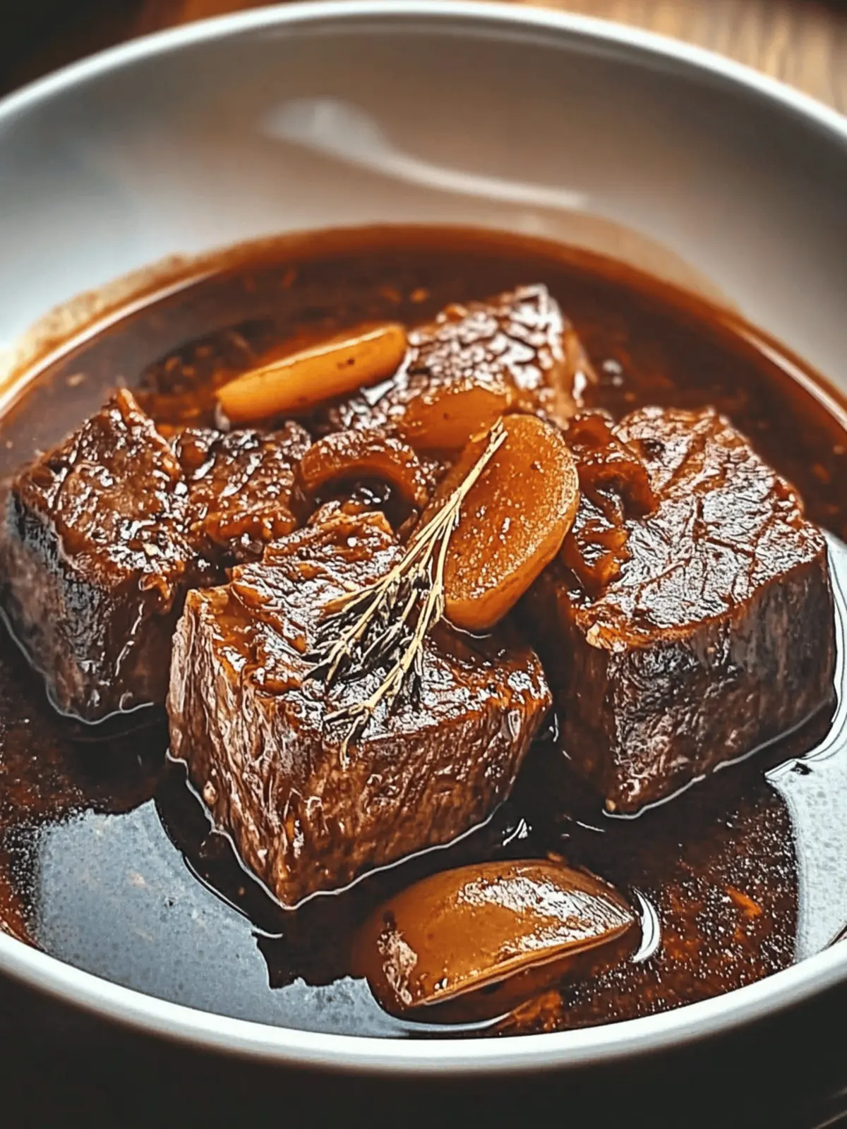 Bourbon-Geschmortes Rindfleisch